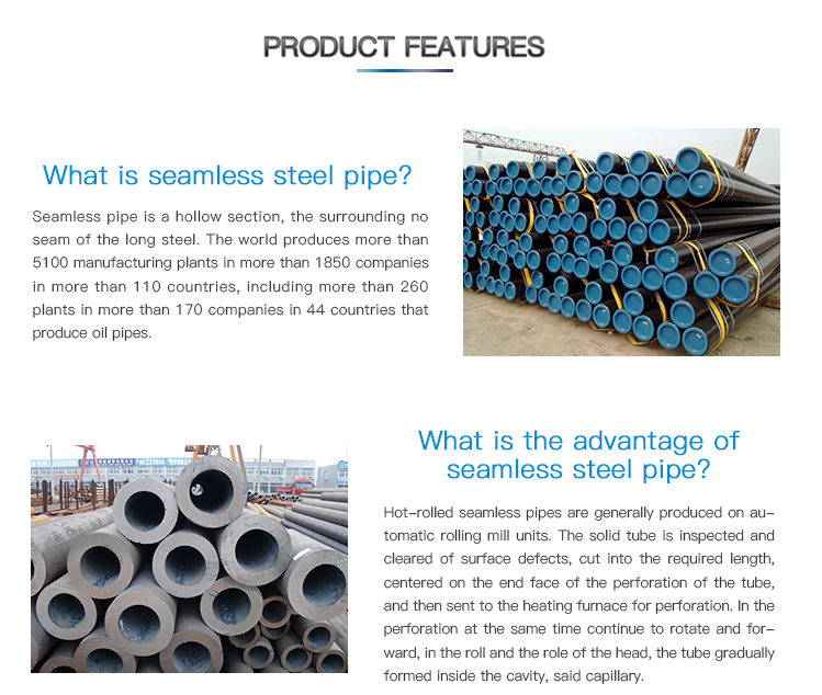 seamless carbon steel pipe api 5l x52 seamless line pipe5